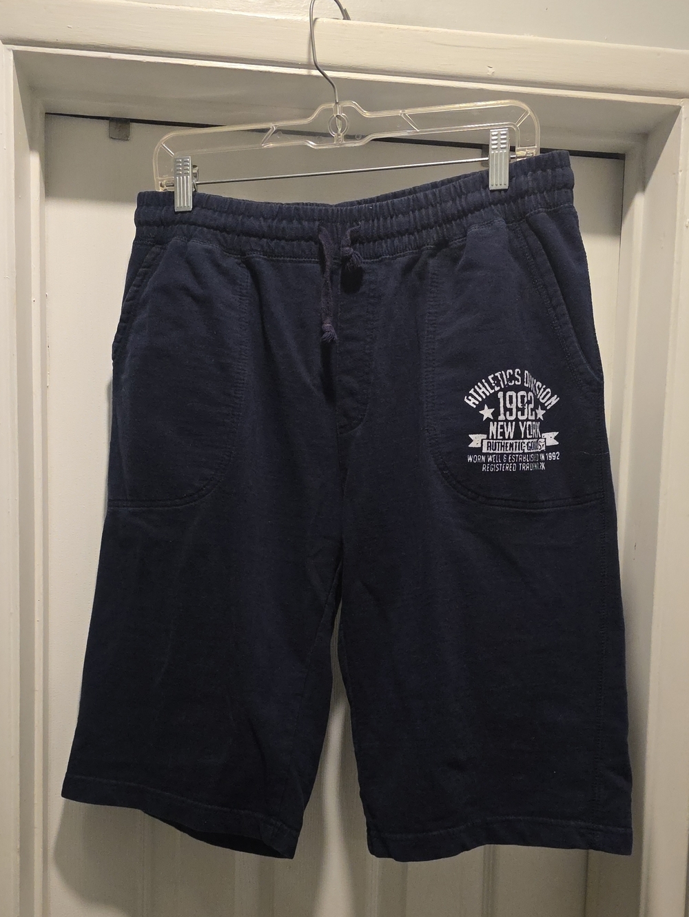 Men's Athletic Drawstring Shorts - Navy